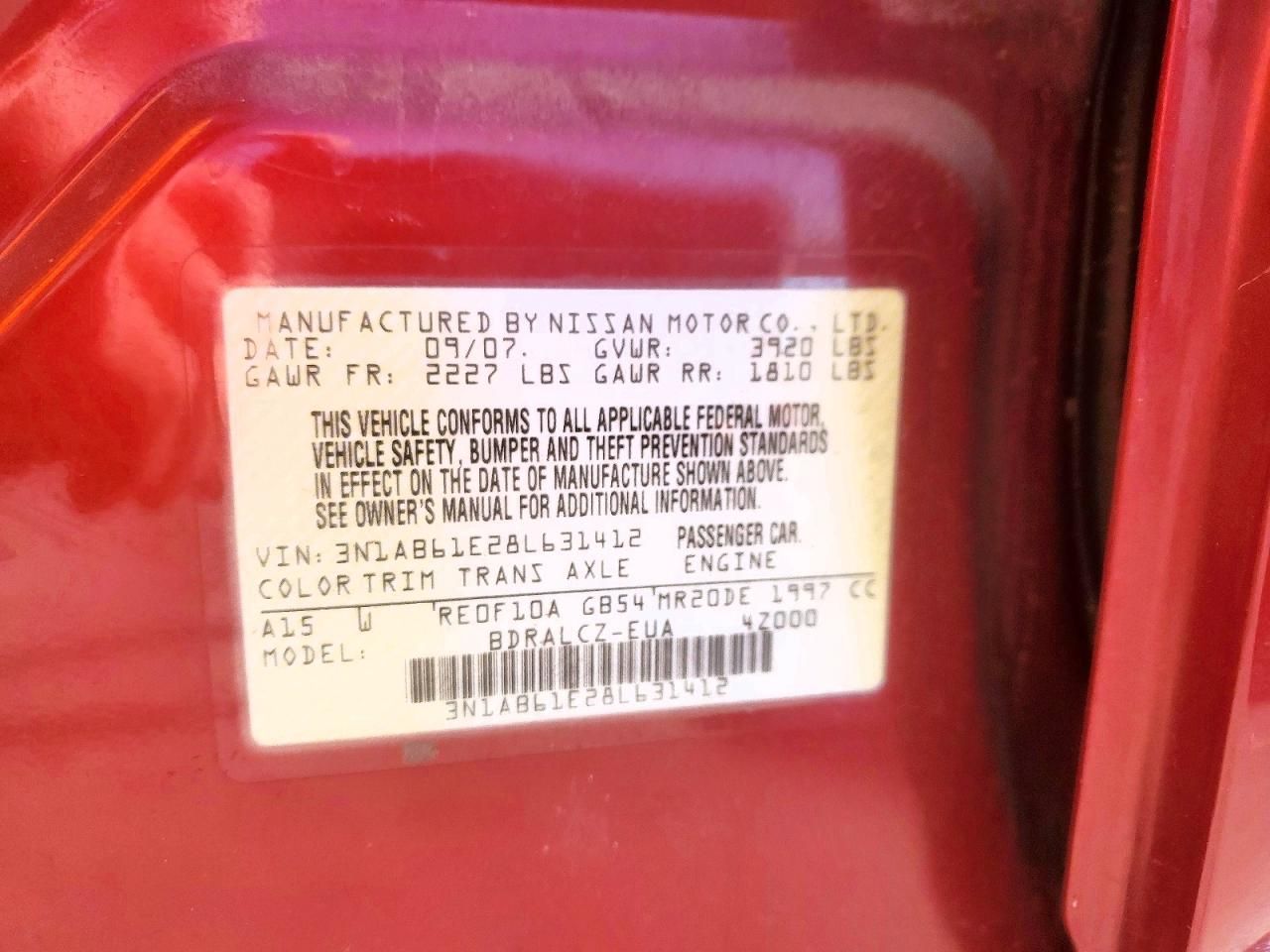 2008 Nissan Sentra 2.0