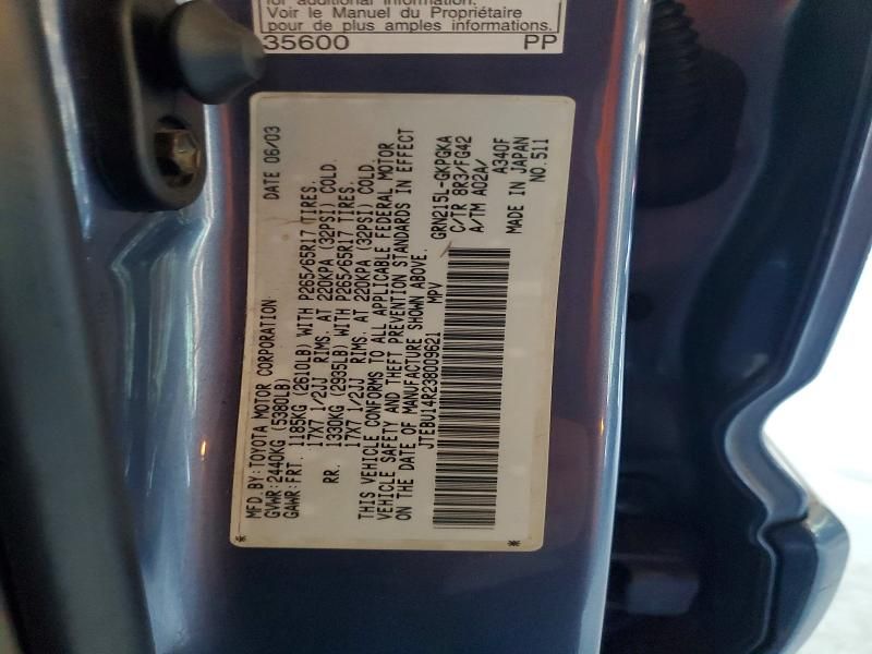 2003 Toyota 4runner SR5