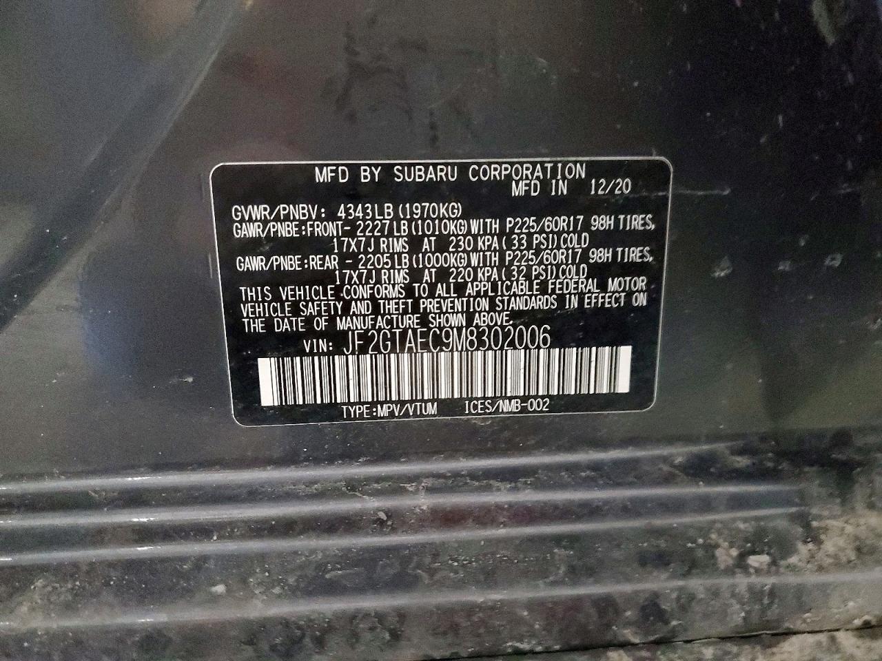 2021 Subaru Crosstrek Premium