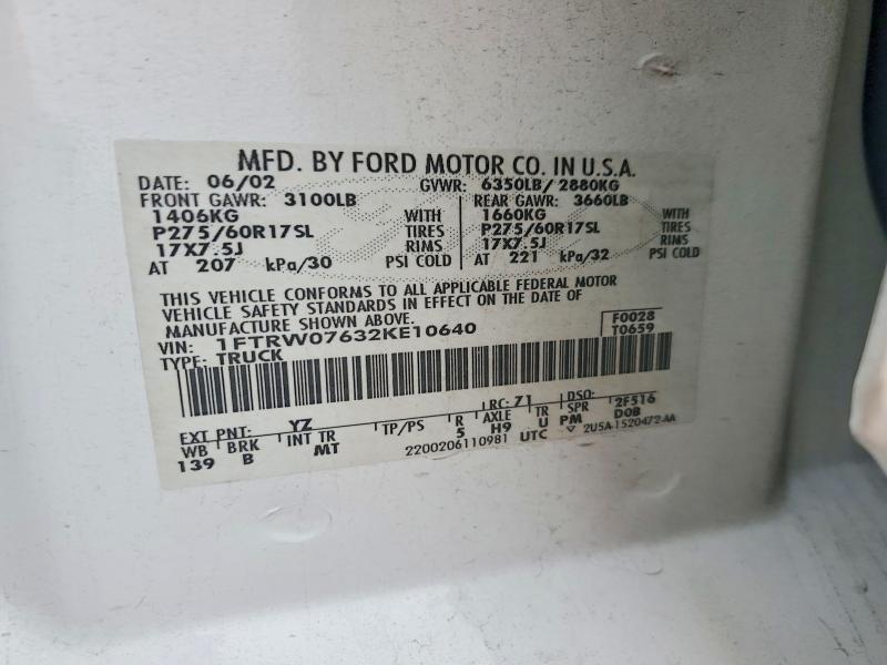 2002 Ford F150 Supercrew