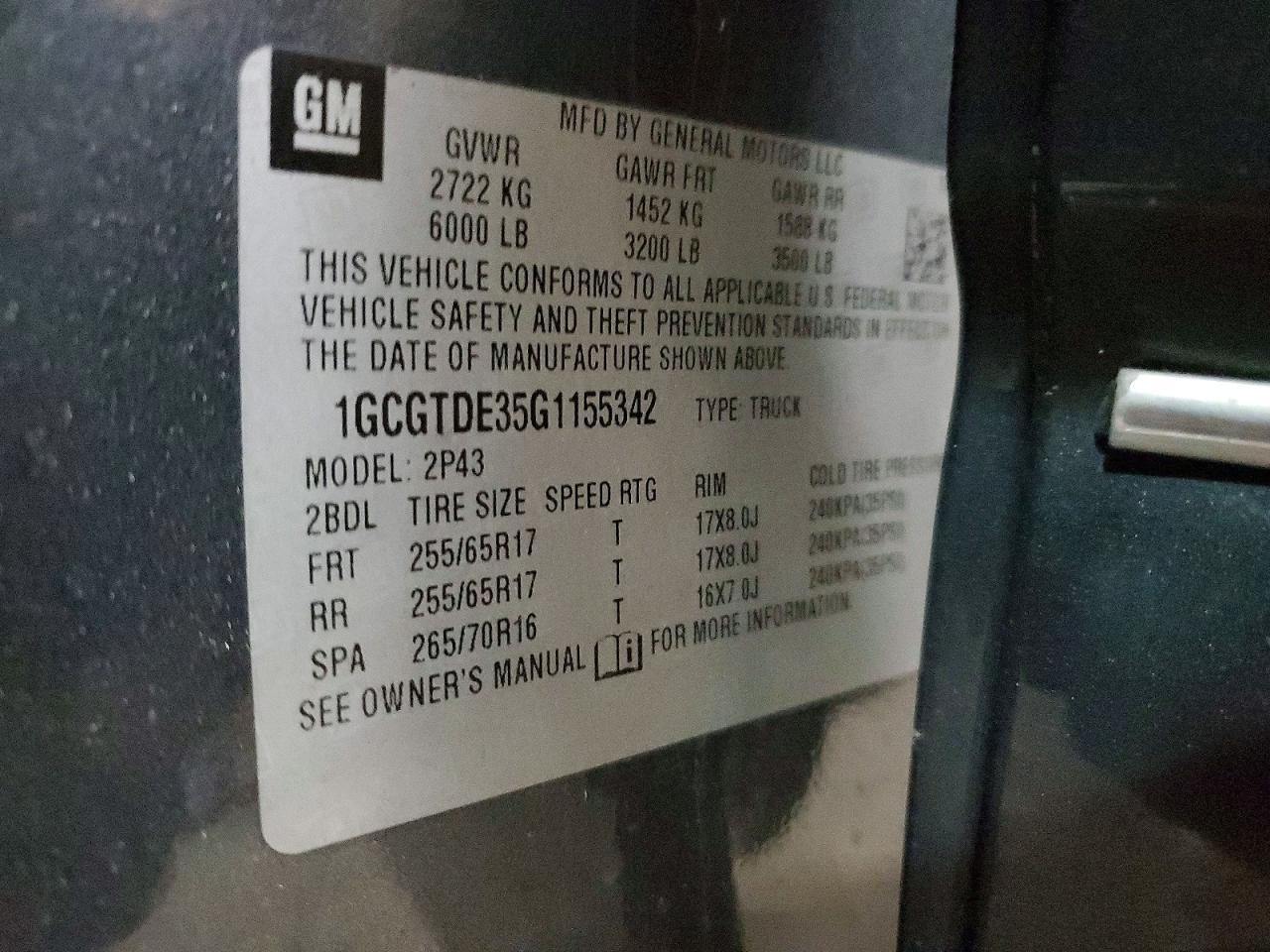 2016 Chevrolet Colorado Z71