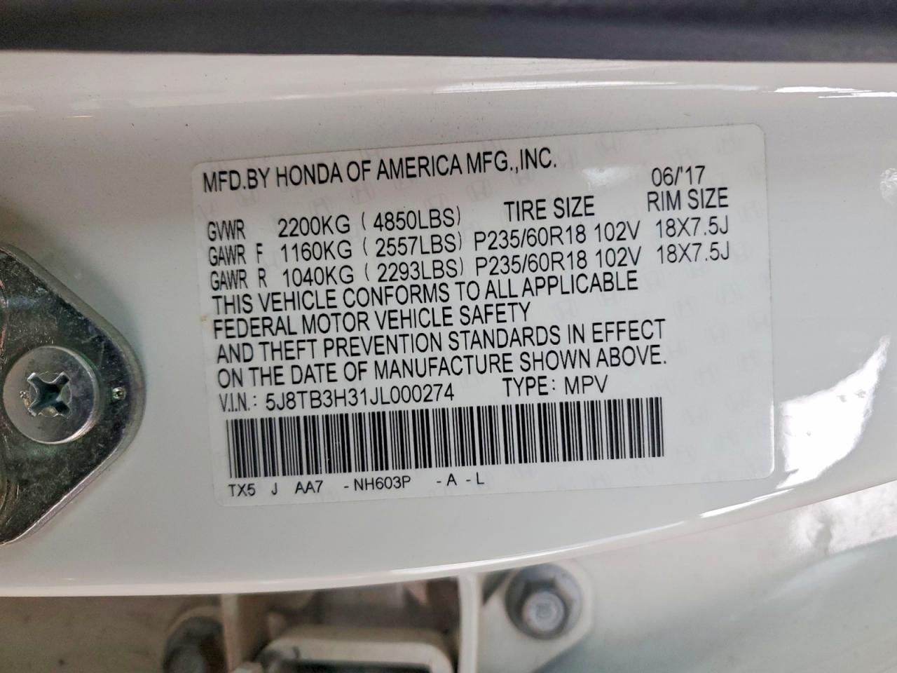 2018 Acura RDX