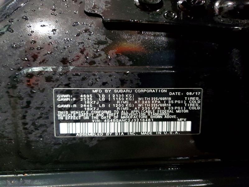 2018 Subaru Outback 2.5i Limited