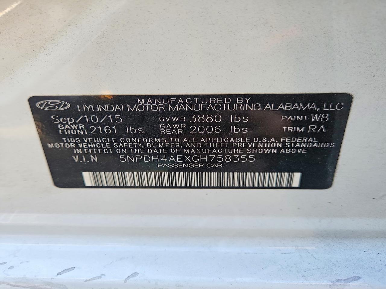 2016 Hyundai Elantra se