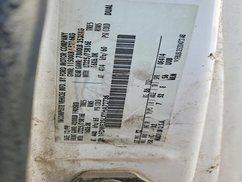 2000 Ford Econoline E350 Super Duty Cutaway Van