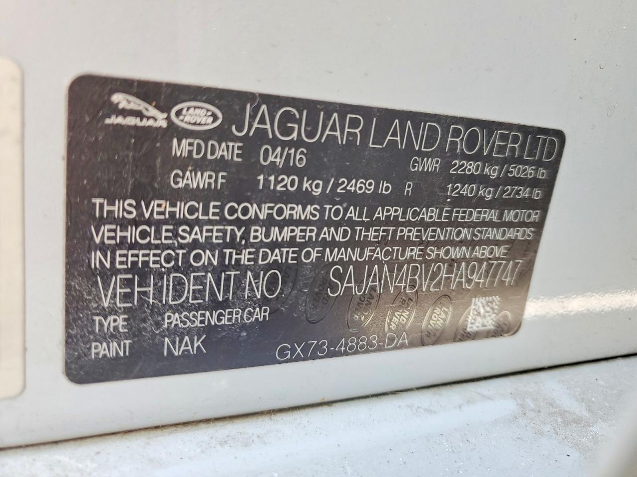 2017 Jaguar Xe First Edition