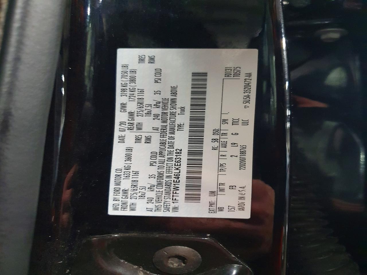 2020 Ford F150 Supercrew