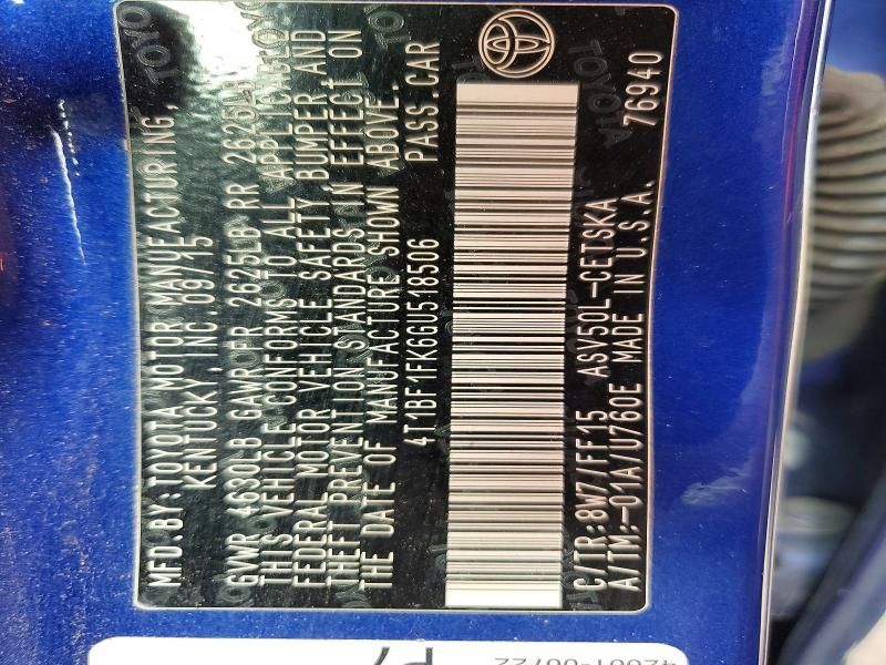 2016 Toyota Camry le