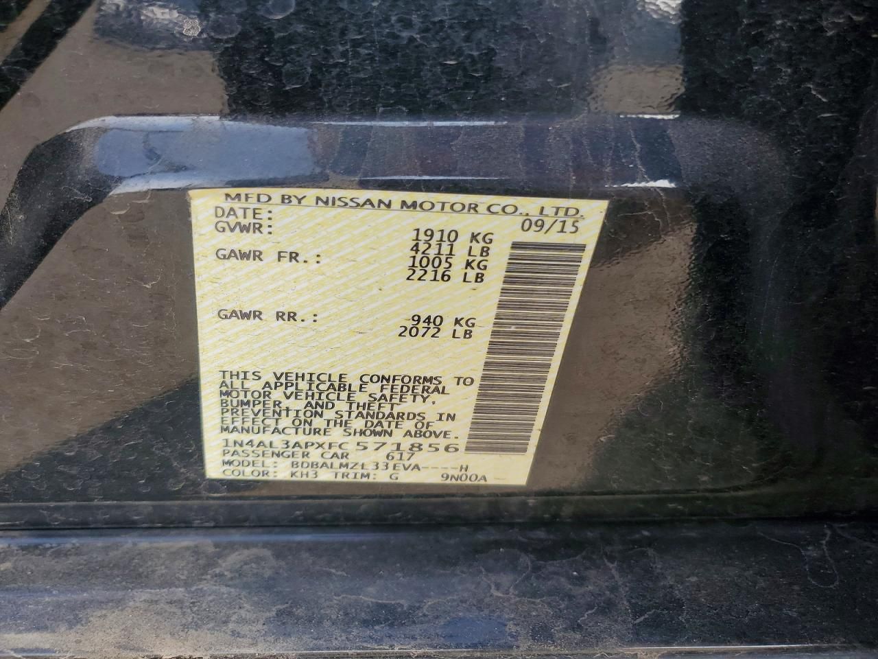 2015 Nissan Altima 2.5