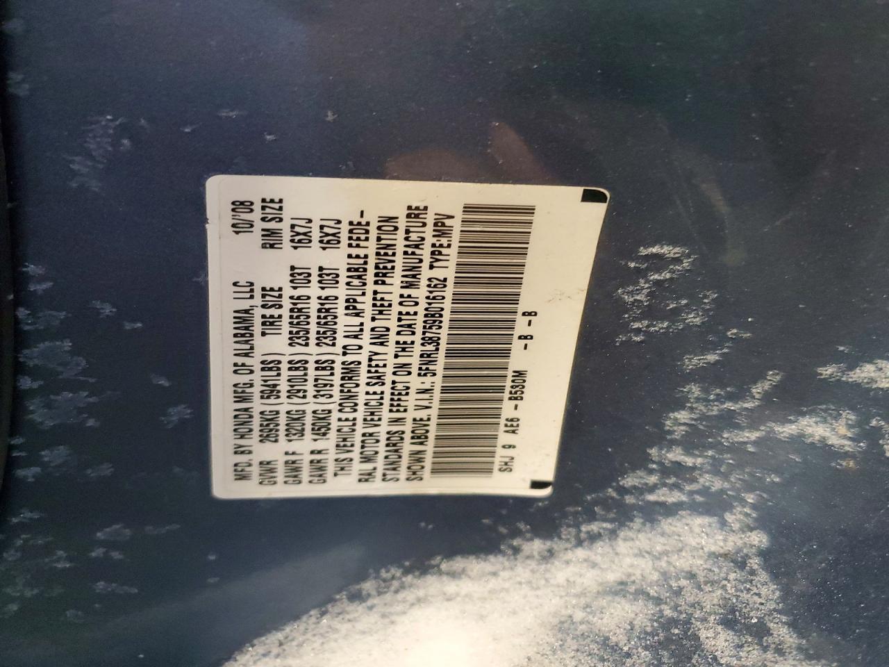 2009 Honda Odyssey exl