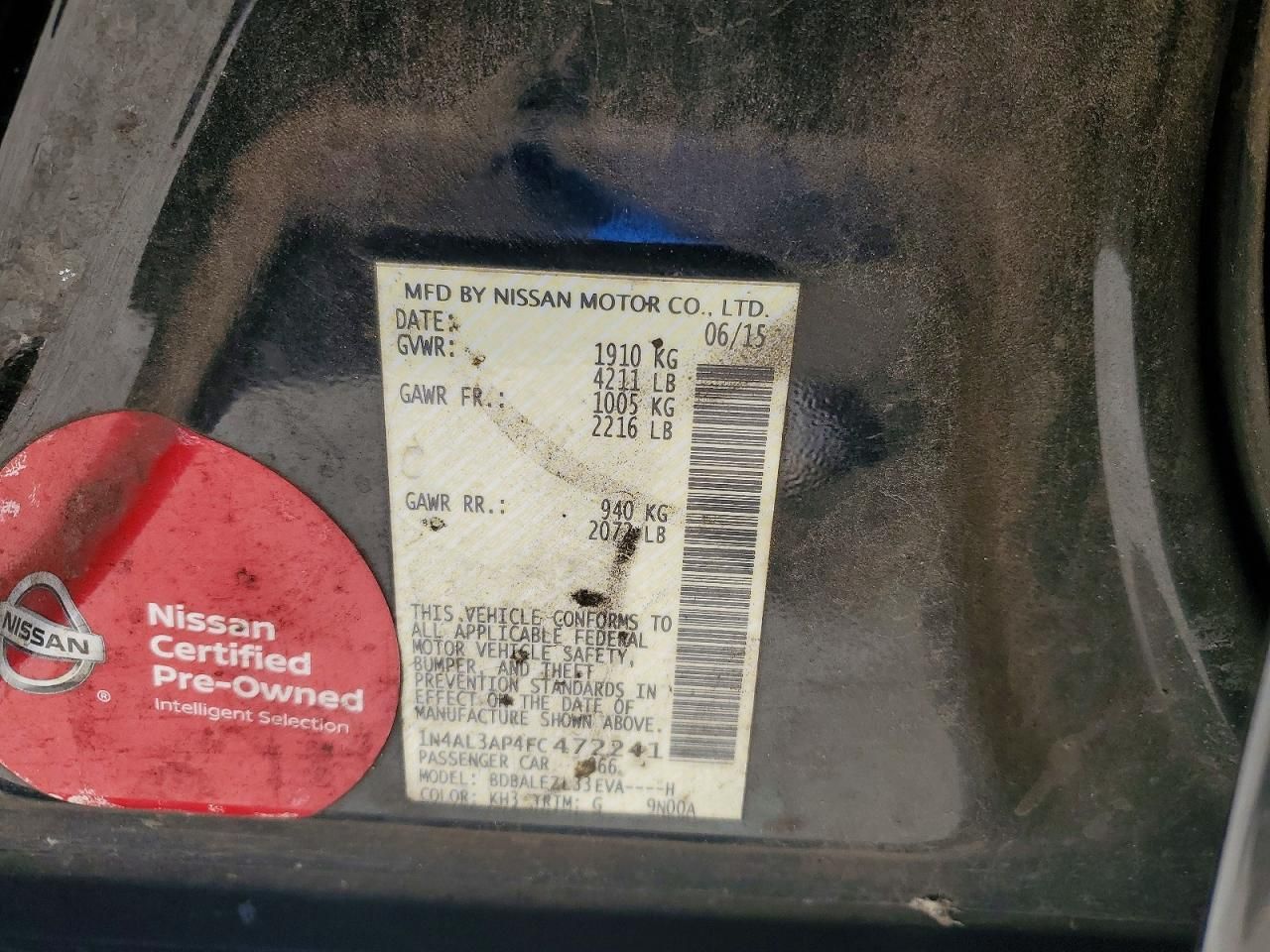 2015 Nissan Altima 2.5