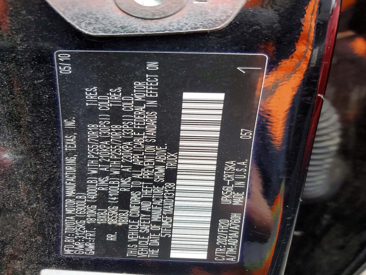 2010 Toyota Tundra Grade