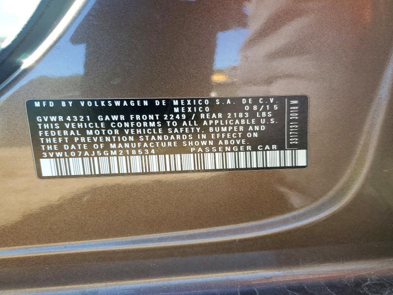 2016 Volkswagen Jetta sel