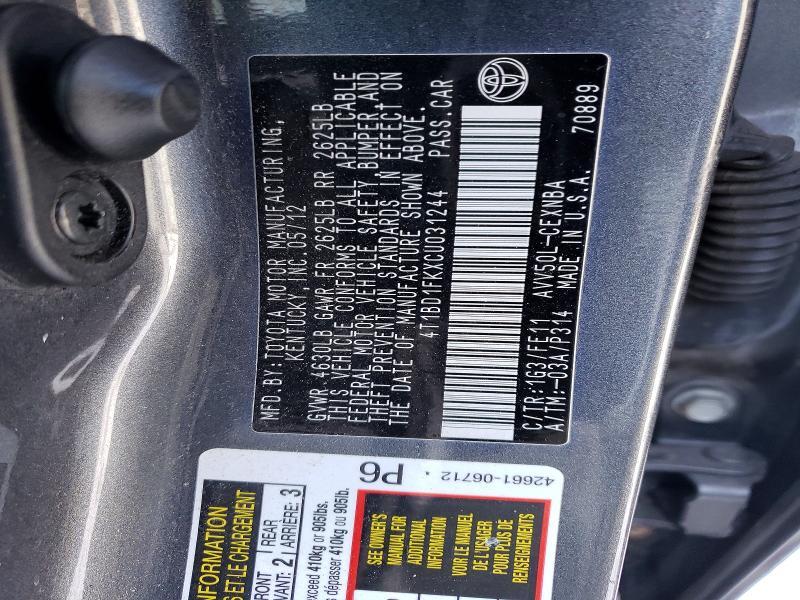 2012 Toyota Camry Hybrid