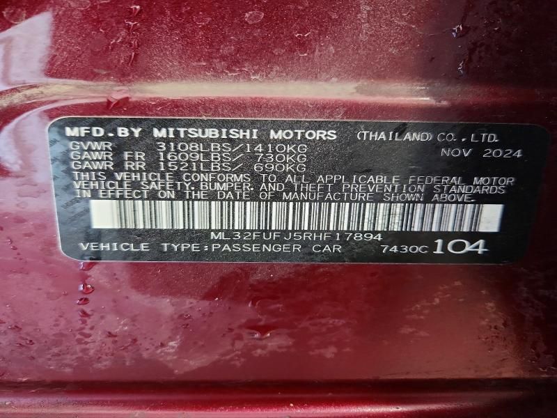 2024 Mitsubishi Mirage G4 es