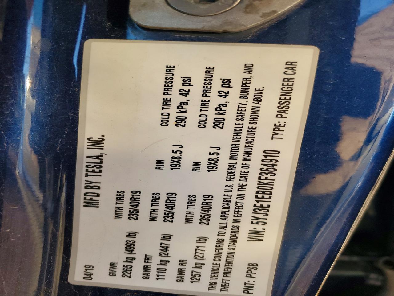 2019 Tesla Model 3