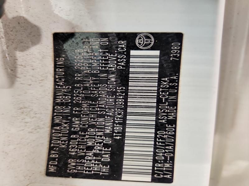 2015 Toyota Camry le