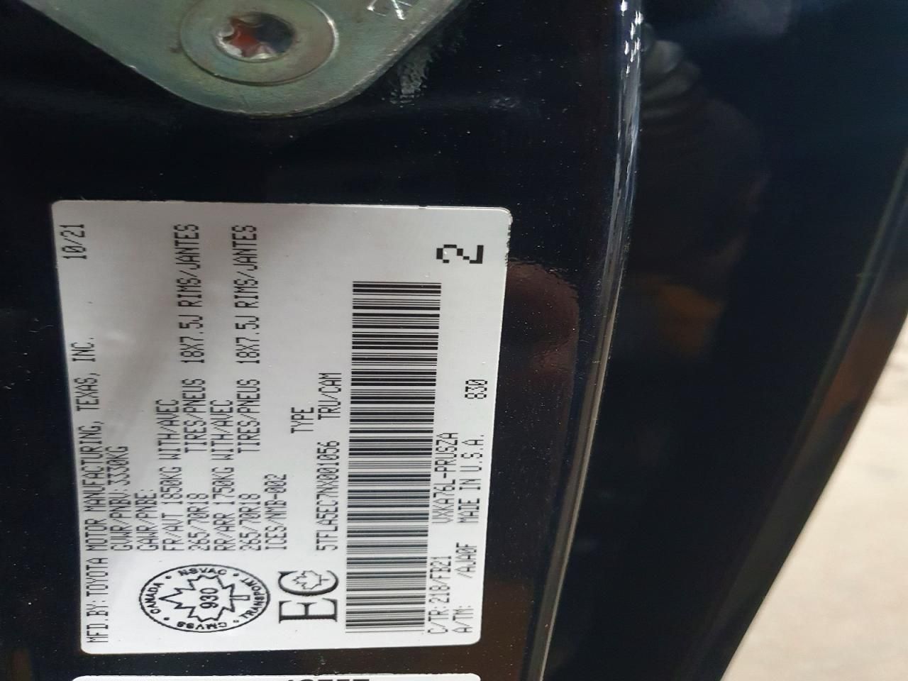 2022 Toyota Tundra Crewmax SR5