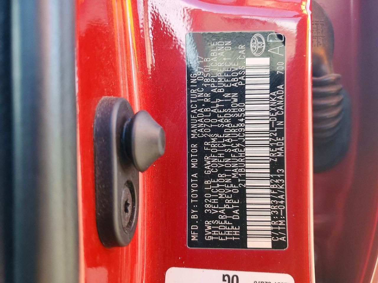 2018 Toyota Corolla l