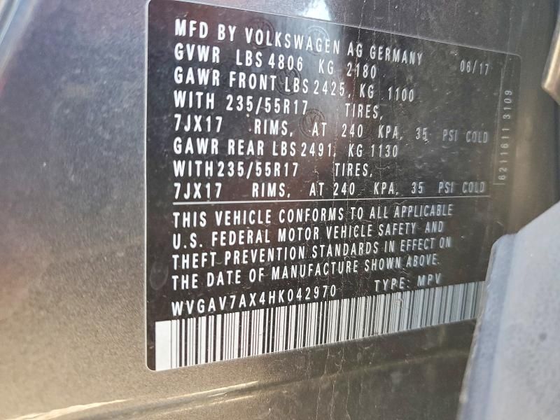 2017 Volkswagen Tiguan s