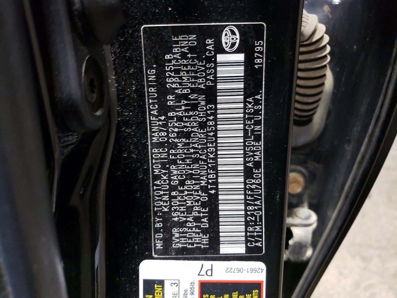2014 Toyota Camry l