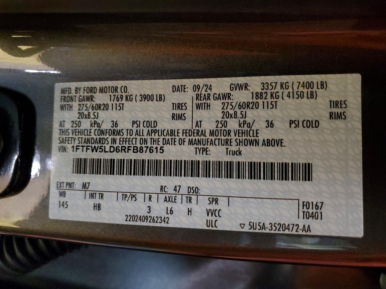 2024 Ford F150 Lariat