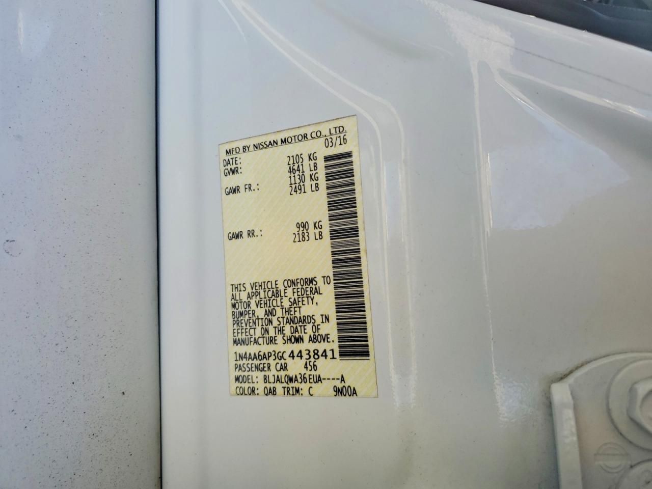 2016 Nissan Maxima 3.5s