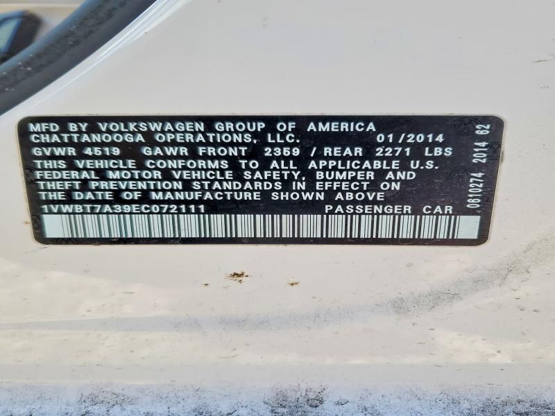 2014 Volkswagen Passat se