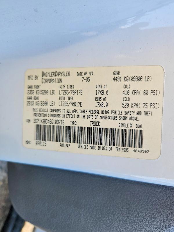 2006 Dodge RAM Flatbed Truck