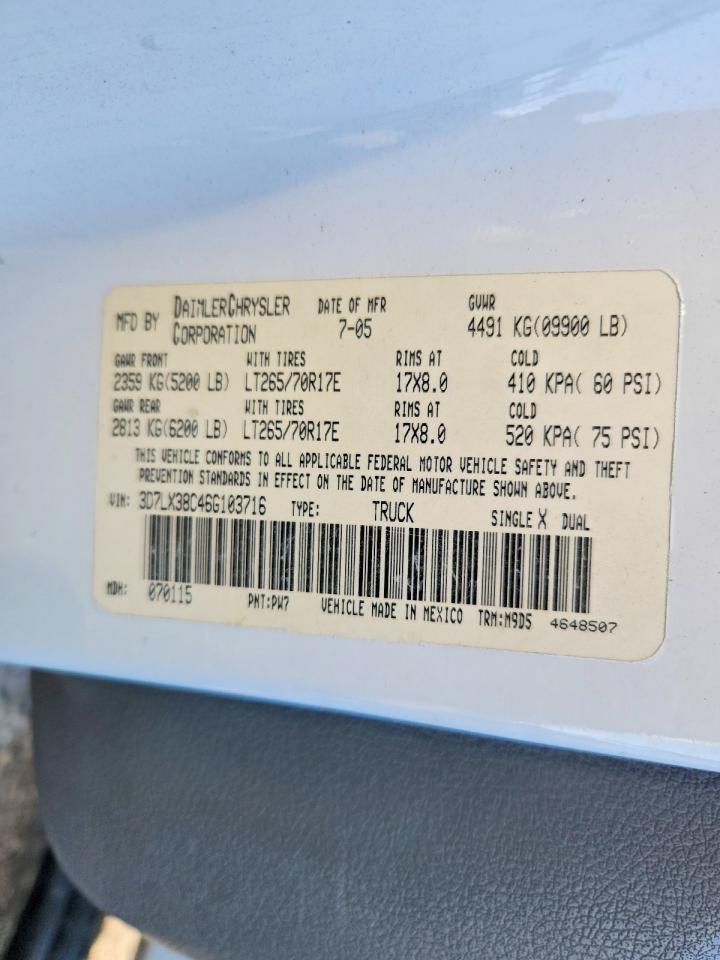 2006 Dodge RAM Flatbed Truck