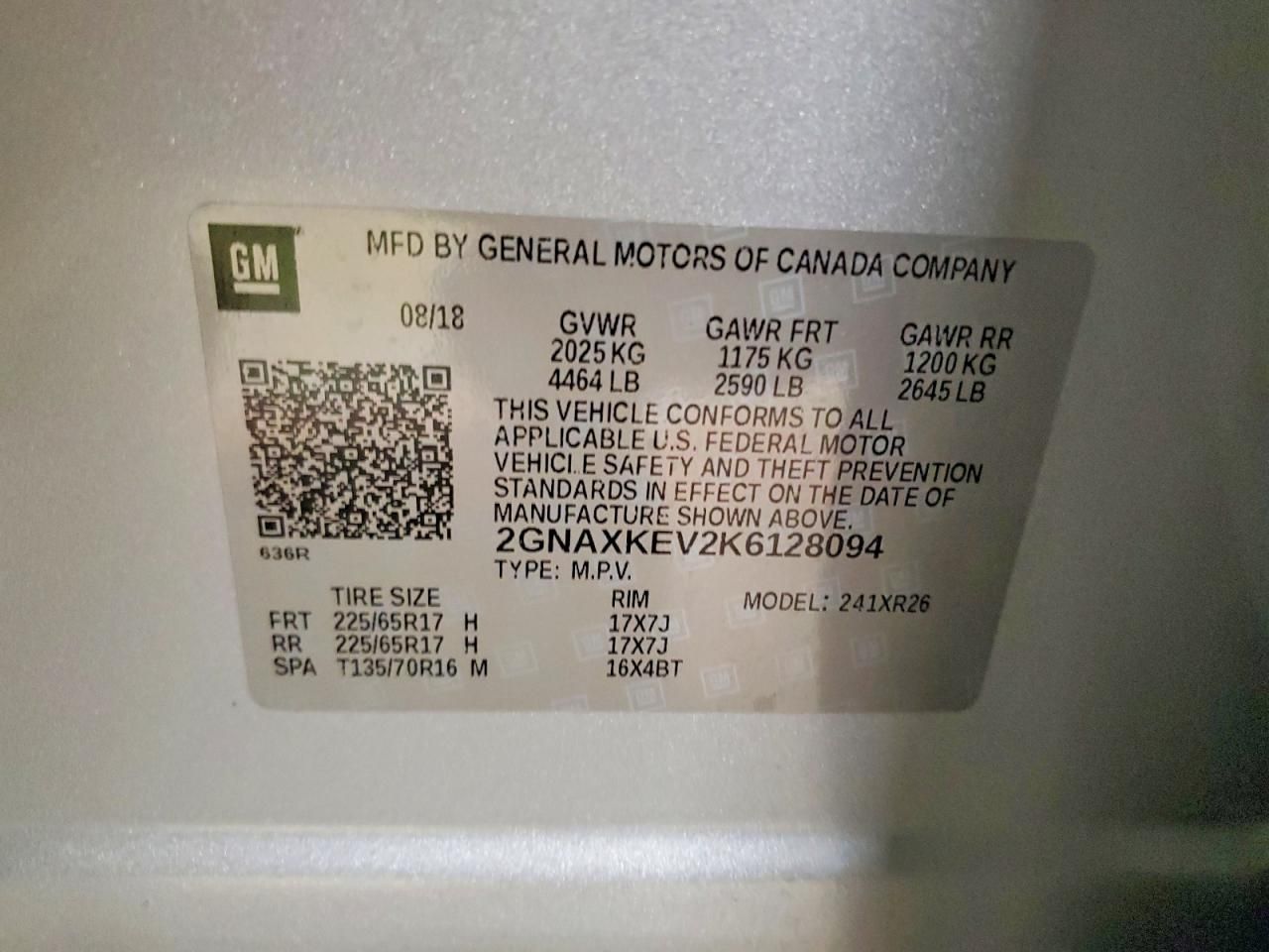 2019 Chevrolet Equinox lt