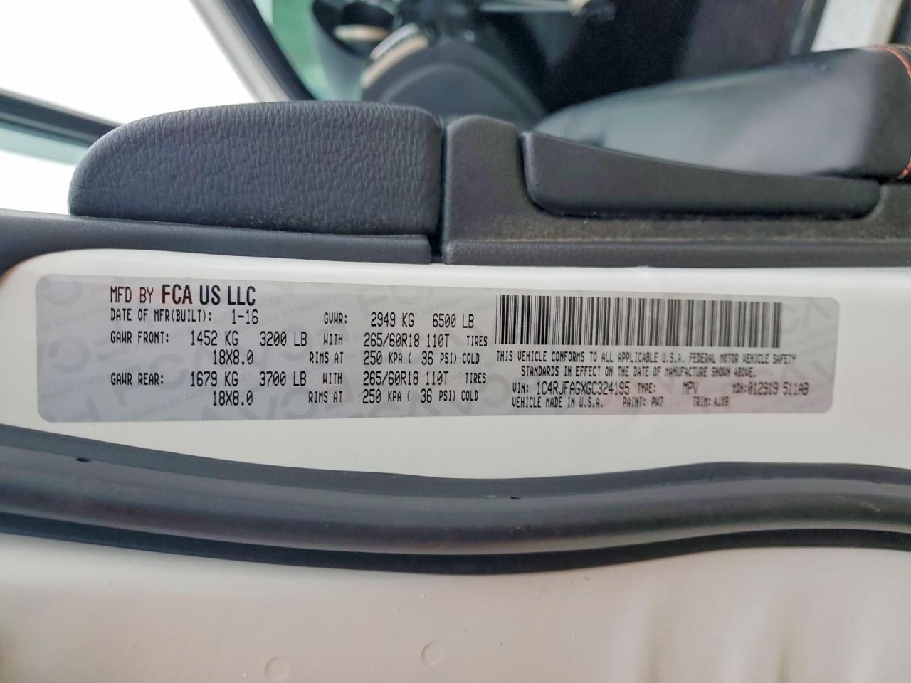 2016 Jeep Grand Cherokee Laredo