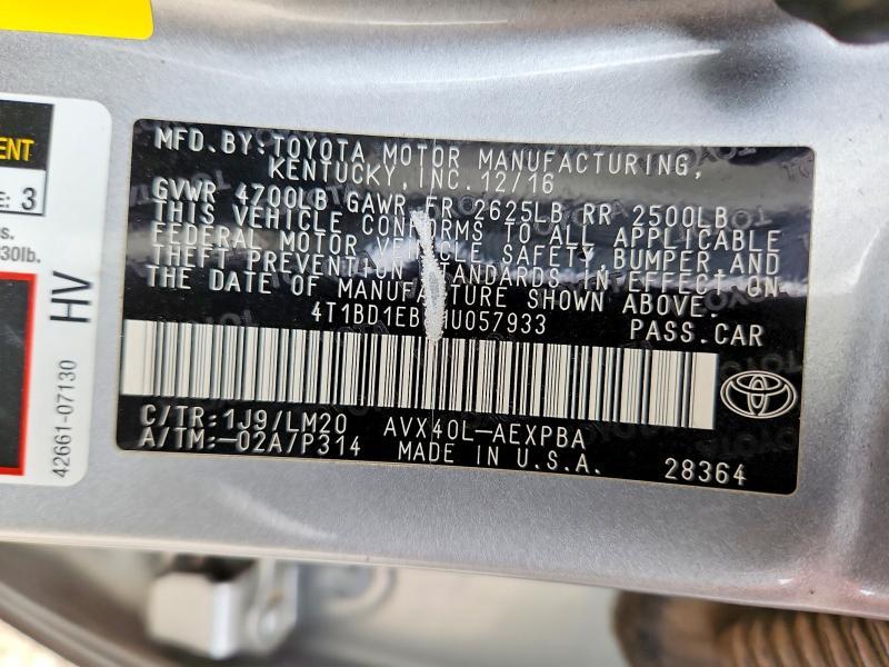 2017 Toyota Avalon Hybrid