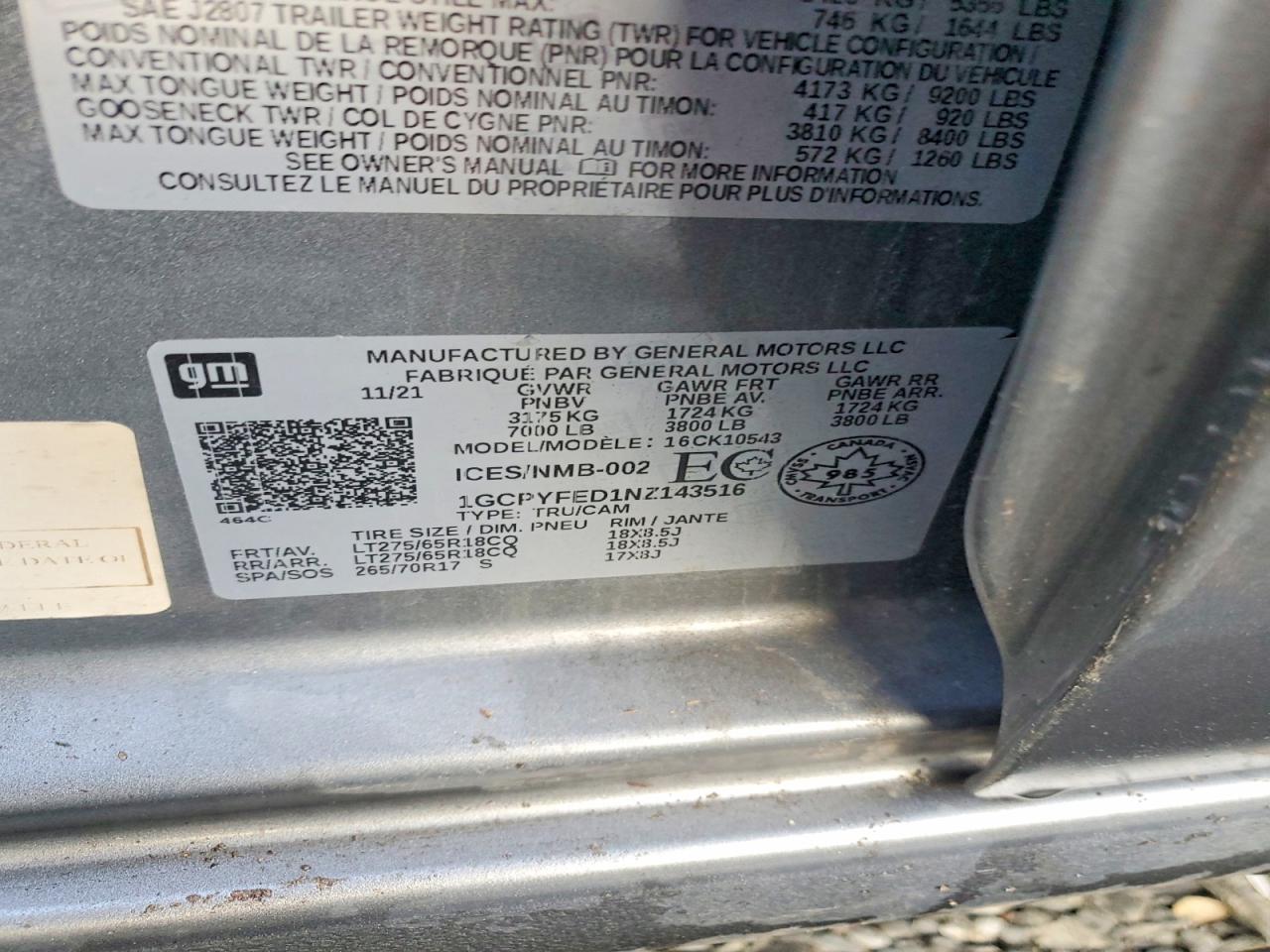 2022 Chevrolet Silverado LTD K1500 LT Trail Boss