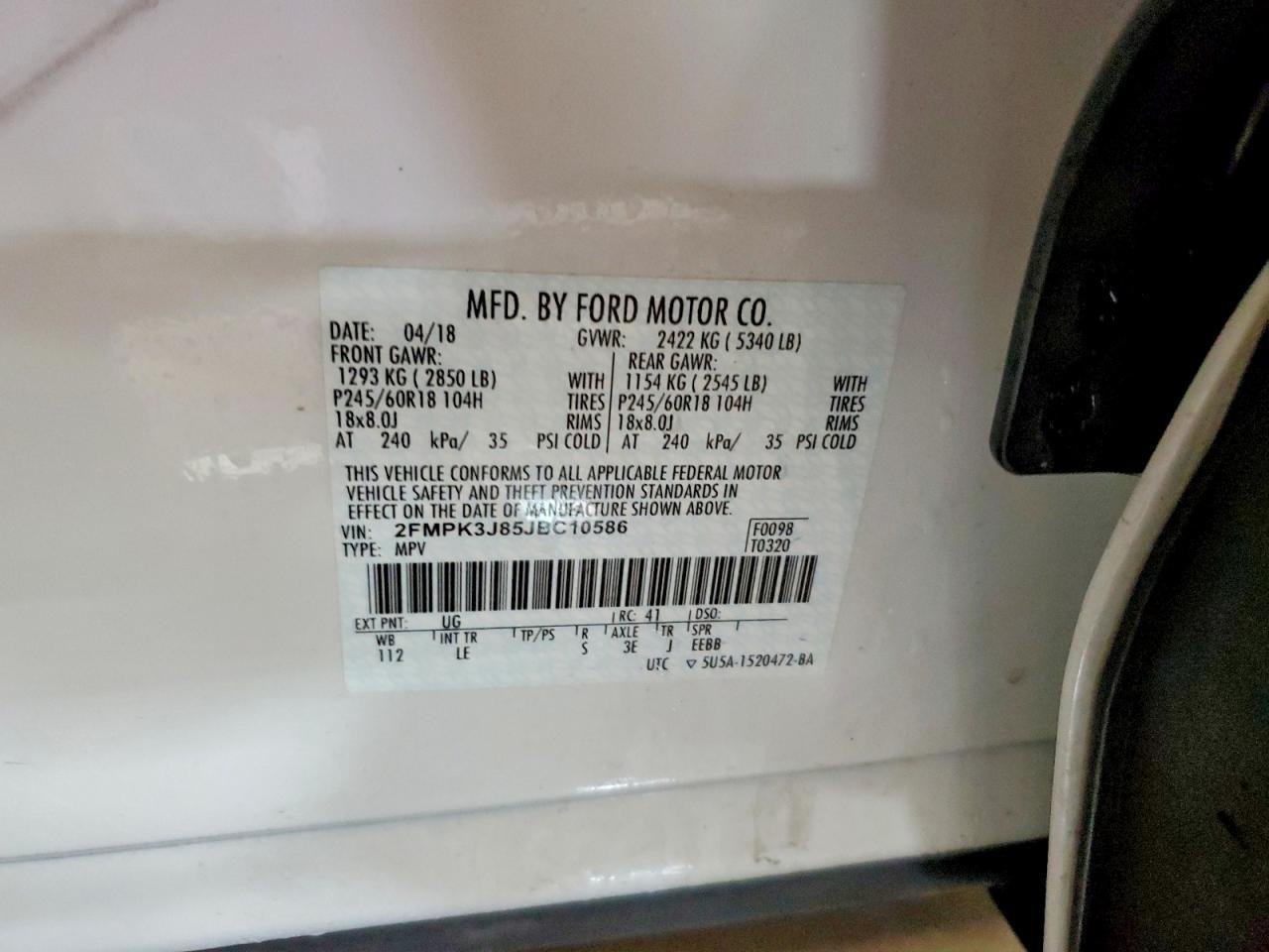 2018 Ford Edge sel