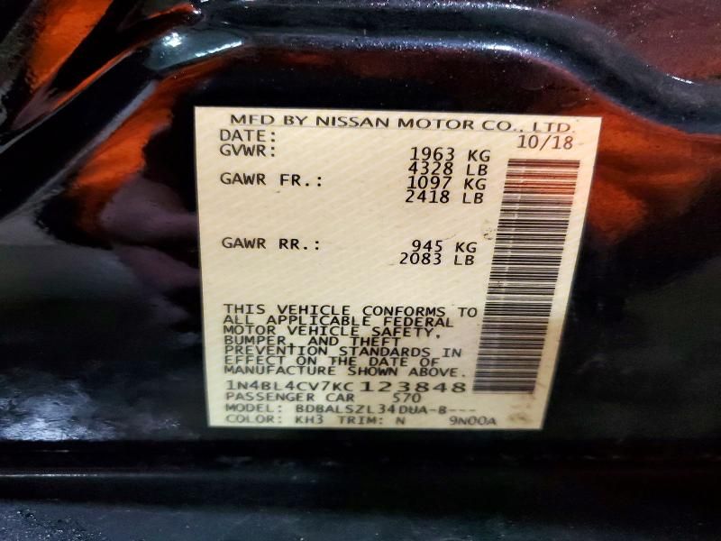 2019 Nissan Altima sr