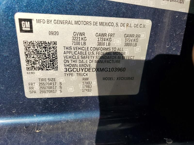 2021 Chevrolet Silverado K1500 lt