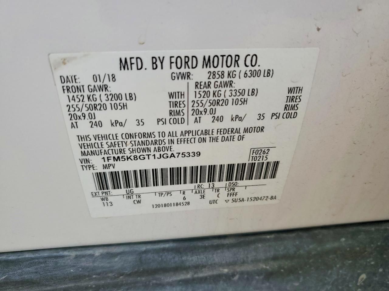 2018 Ford Explorer Sport