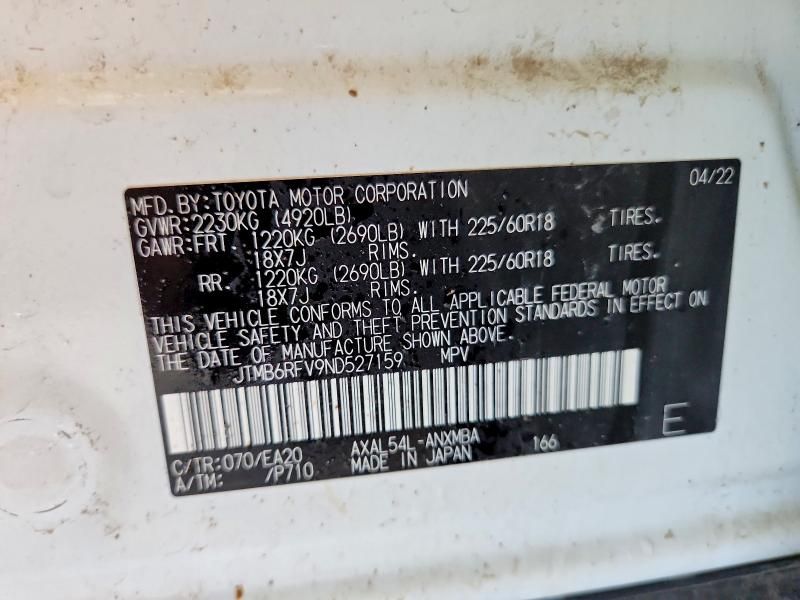 2022 Toyota Rav4 xle Premium