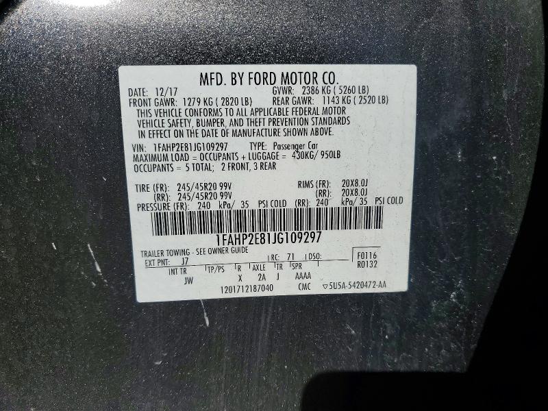 2018 Ford Taurus sel
