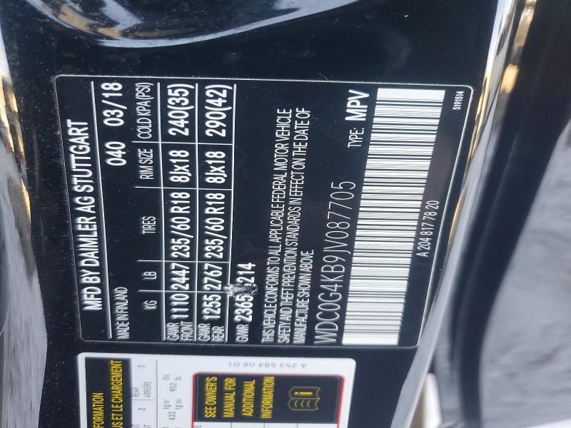 2018 Mercedes-Benz Glc 300 4matic