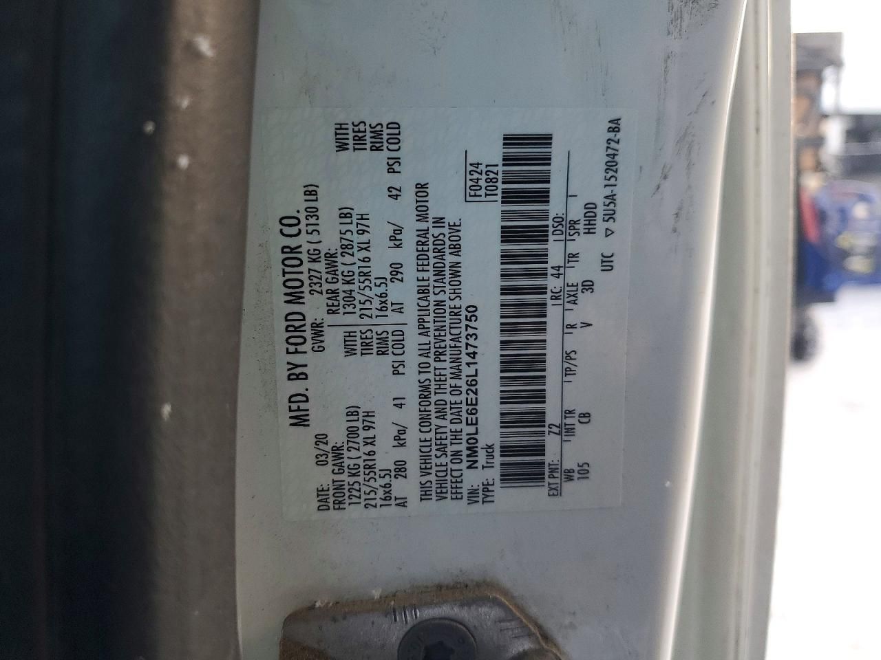 2020 Ford Transit Connect XL