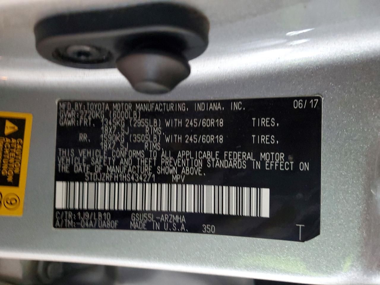 2017 Toyota Highlander se