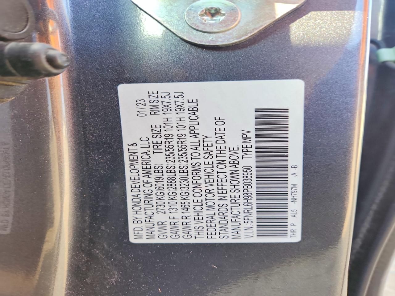 2023 Honda Odyssey Elite