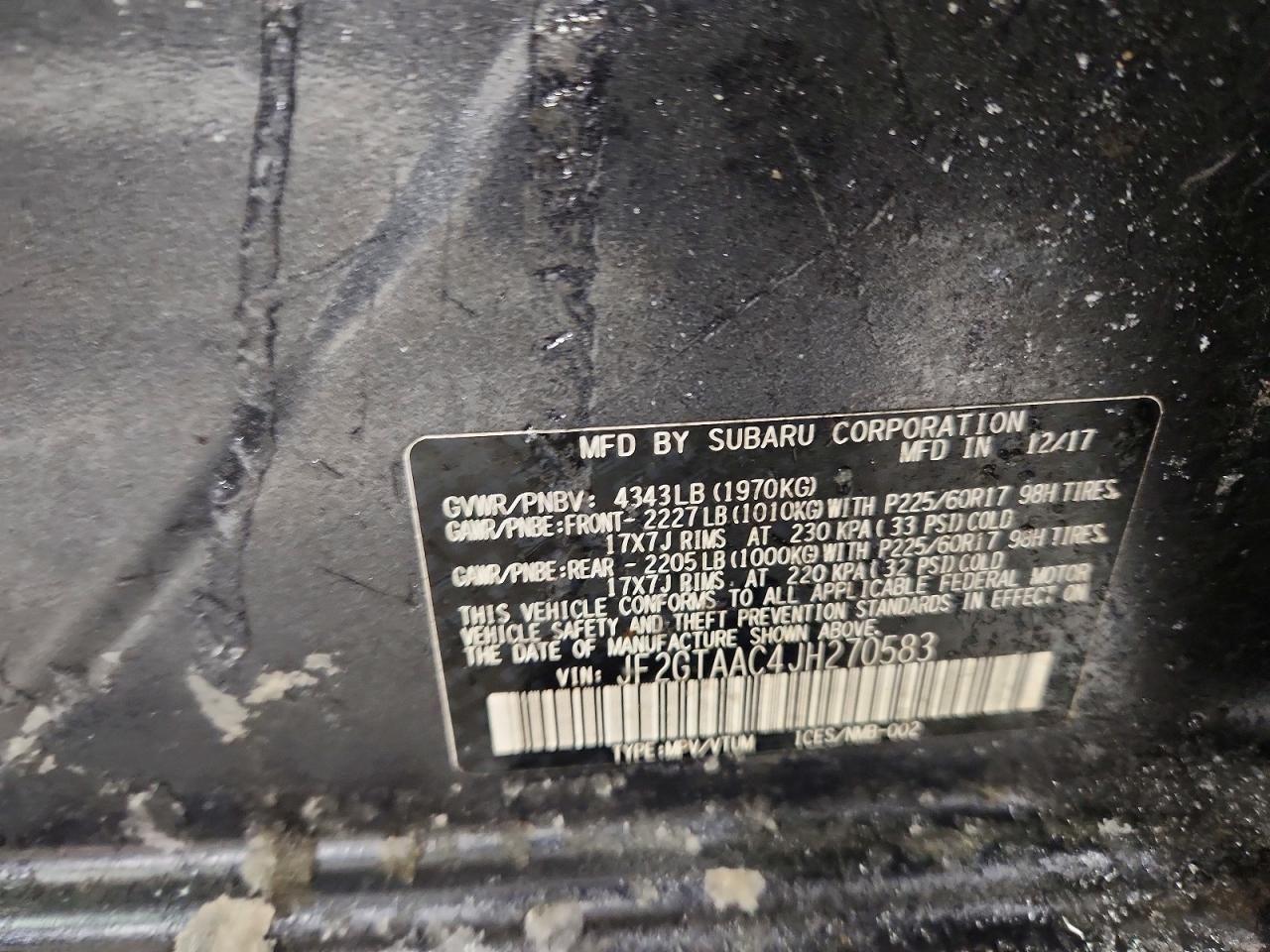 2018 Subaru Crosstrek