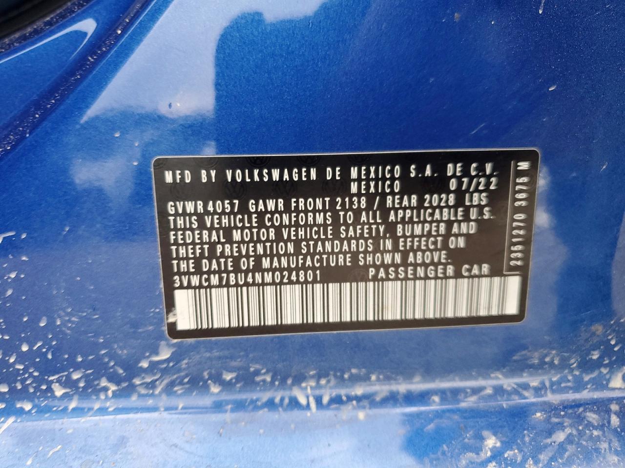 2022 Volkswagen Jetta s