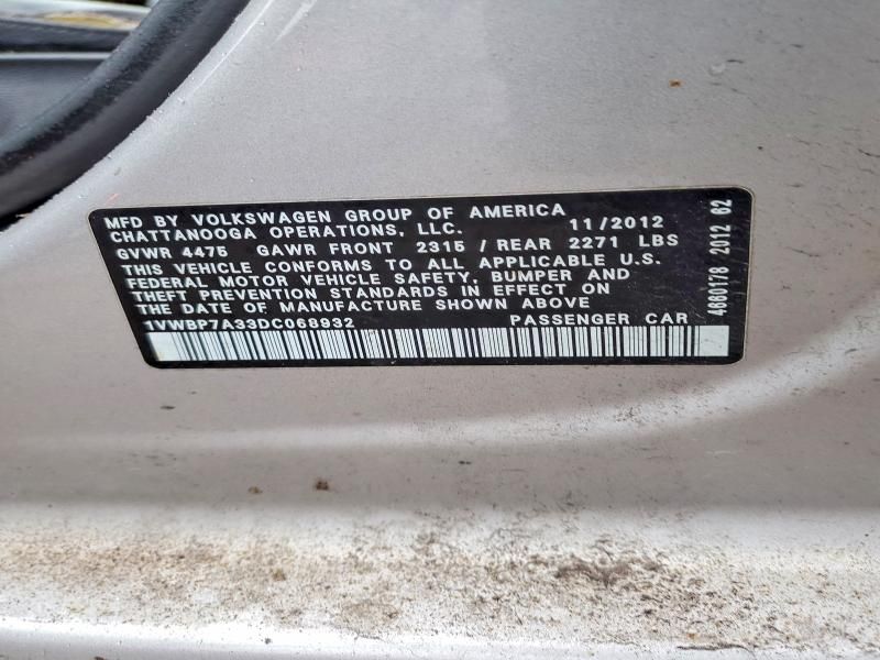 2013 Volkswagen Passat se