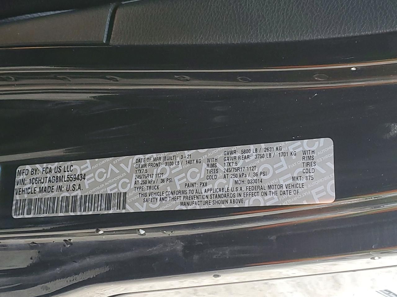 2021 Jeep Gladiator Sport