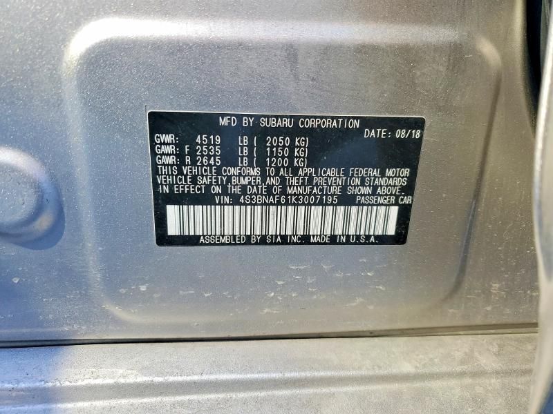 2019 Subaru Legacy 2.5i Premium