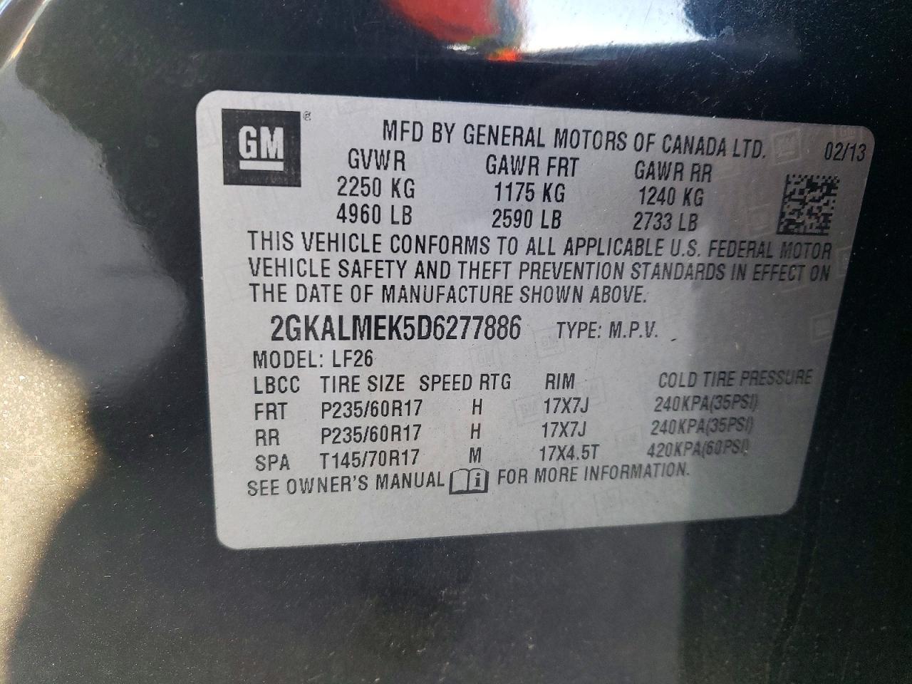 2013 GMC Terrain sle